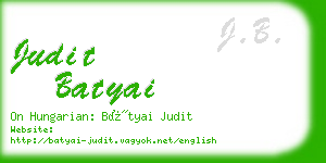 judit batyai business card